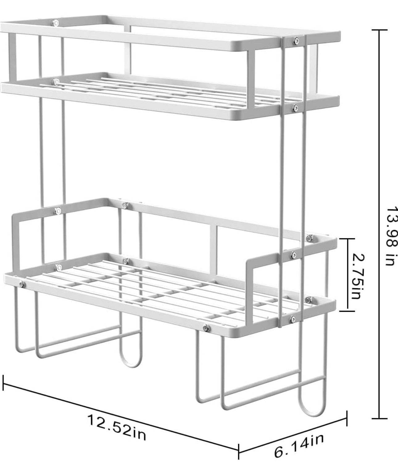 Double Layer Bathroom/ Toilet Racks With Tissue Holder