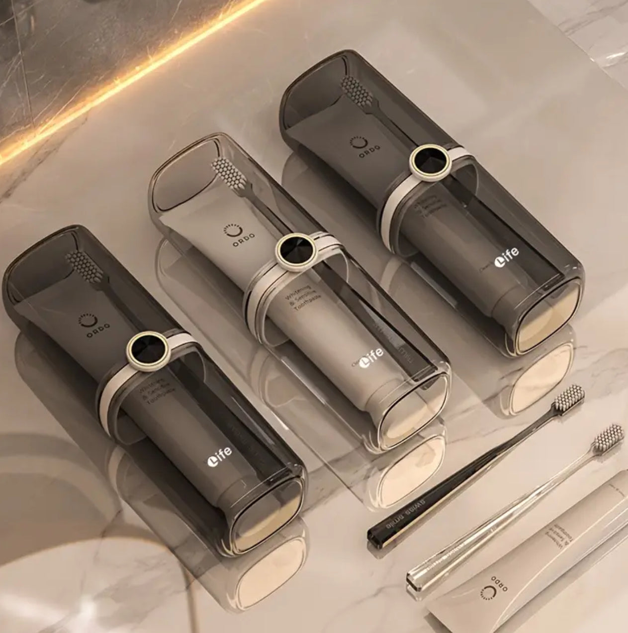 portable toothbrush holder