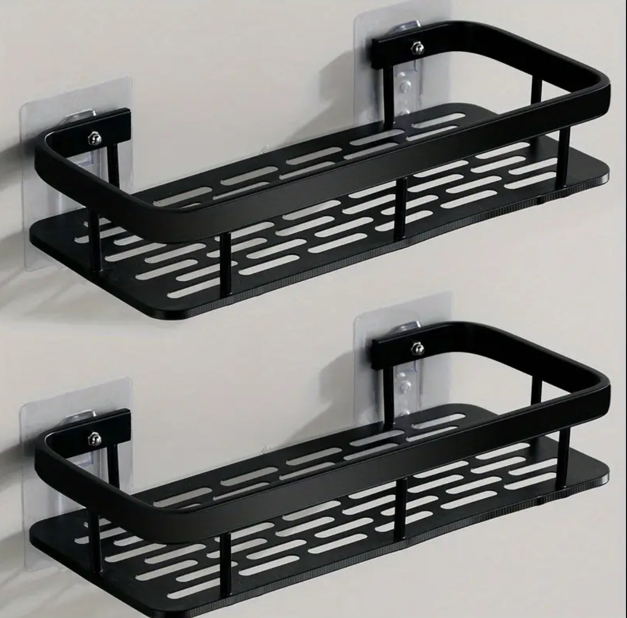 Double bathroom racks