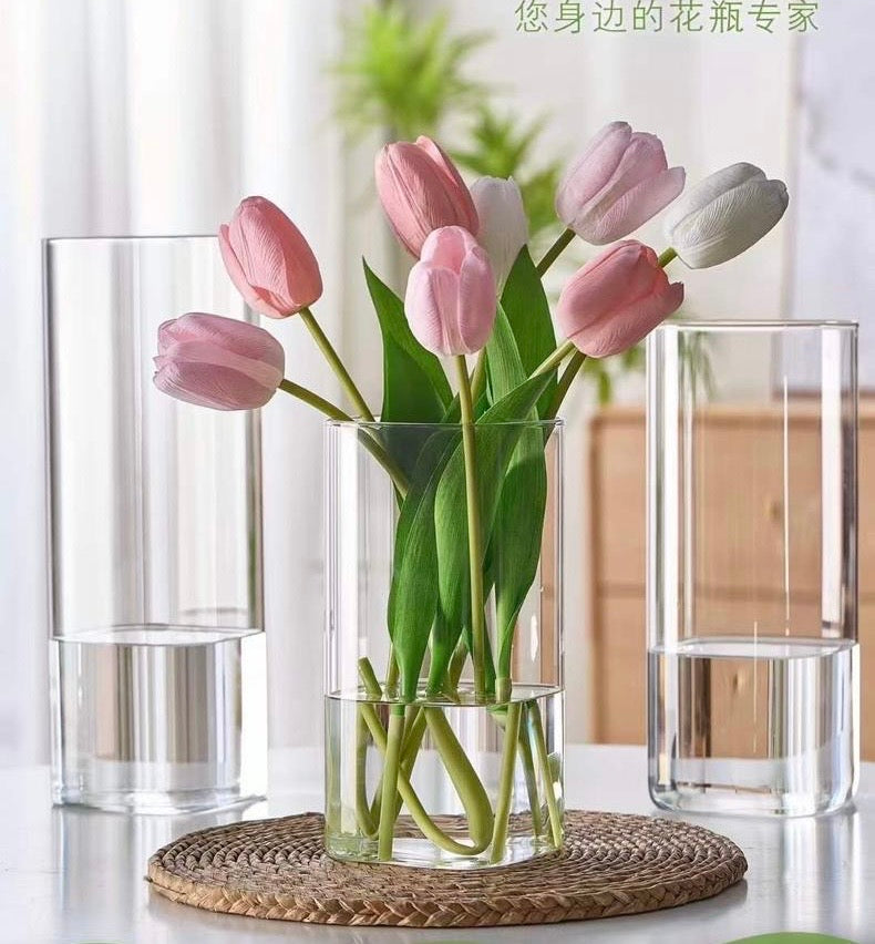Modern creative clear glass vase