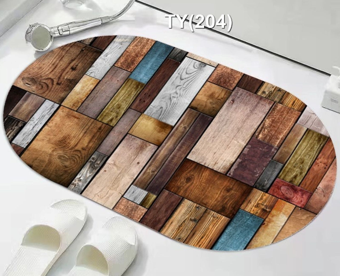 Super Absorbent oval rubber Mat,Slip-resistant Bath Room Mat