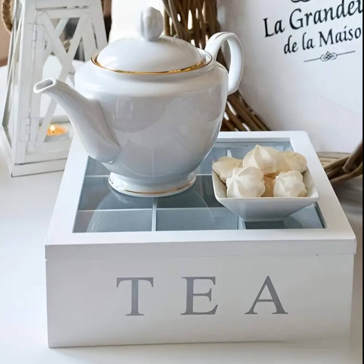 9 grid tea bag organizer