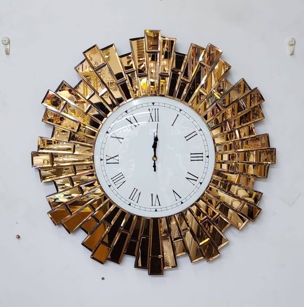 Classy Mirrored Wall Clock