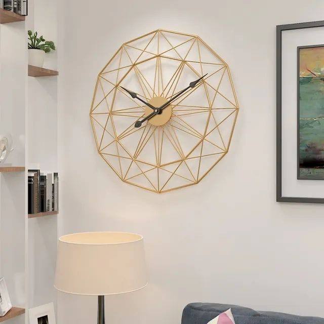 Unique Luxury Metal Art Wall Clock –