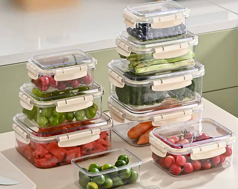 Airtight clip lock lids food storage