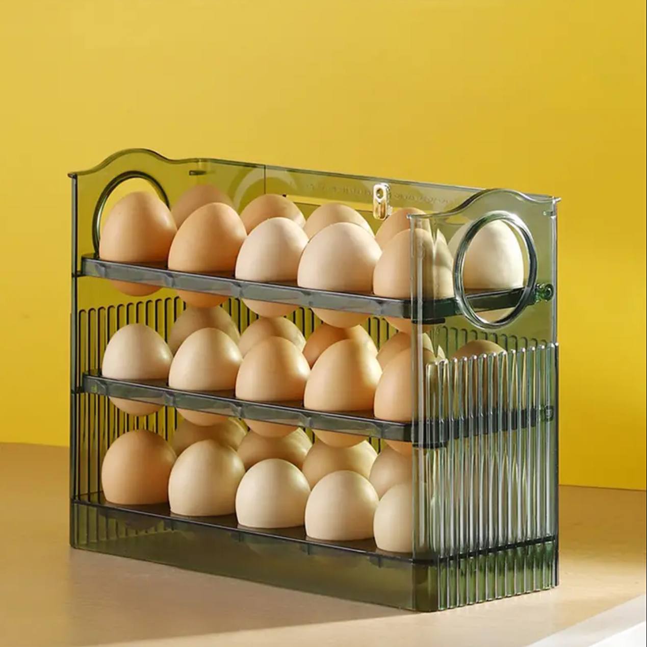 Acrylic transparent flip egg box