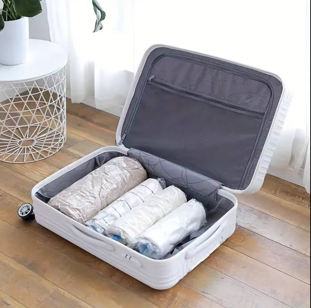 10pcs Travel Cloth Organizer Travel Space Saver Compression Storage Bag.