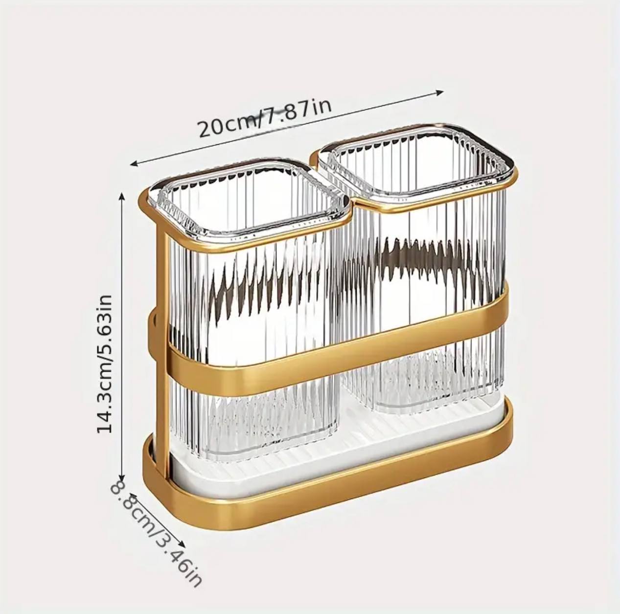 Wall mount cutlery organizer