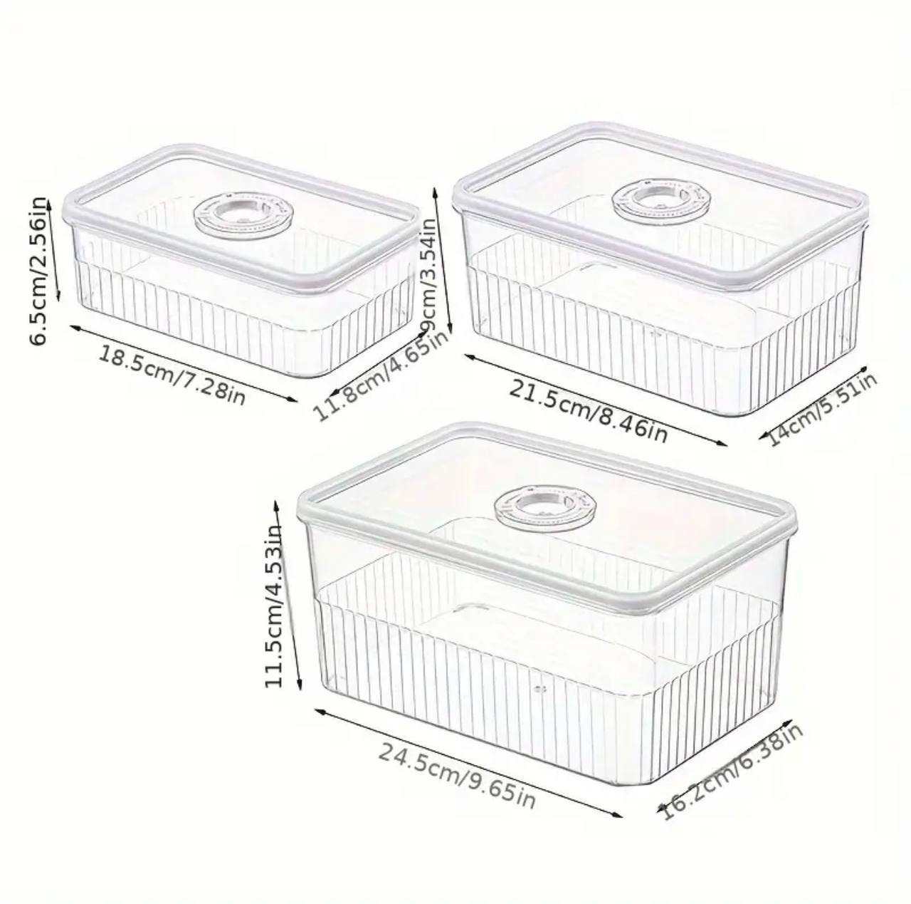 Acrylic Transparent fridge organizer set of 3