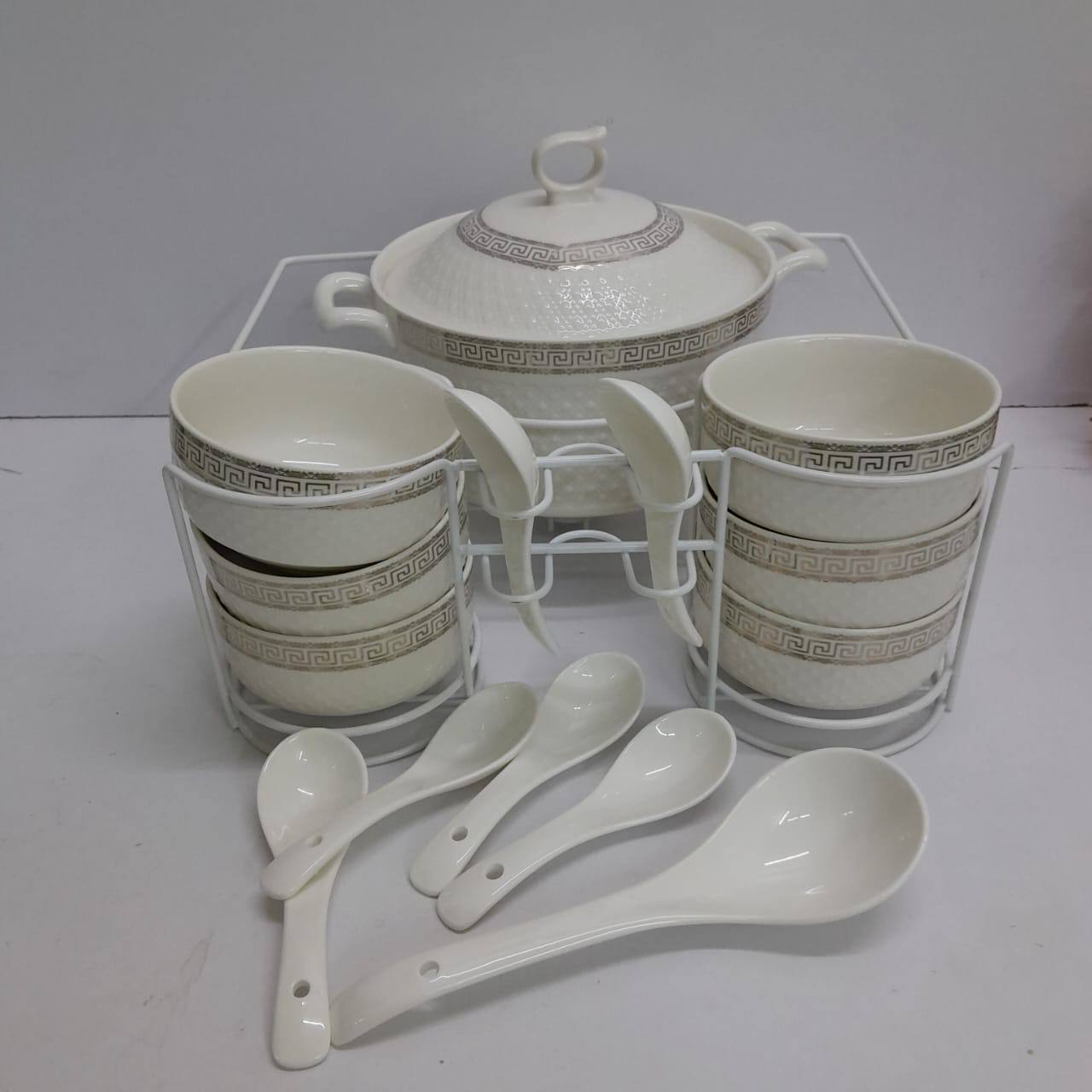 15PCS SOUP CEREMIC SET
