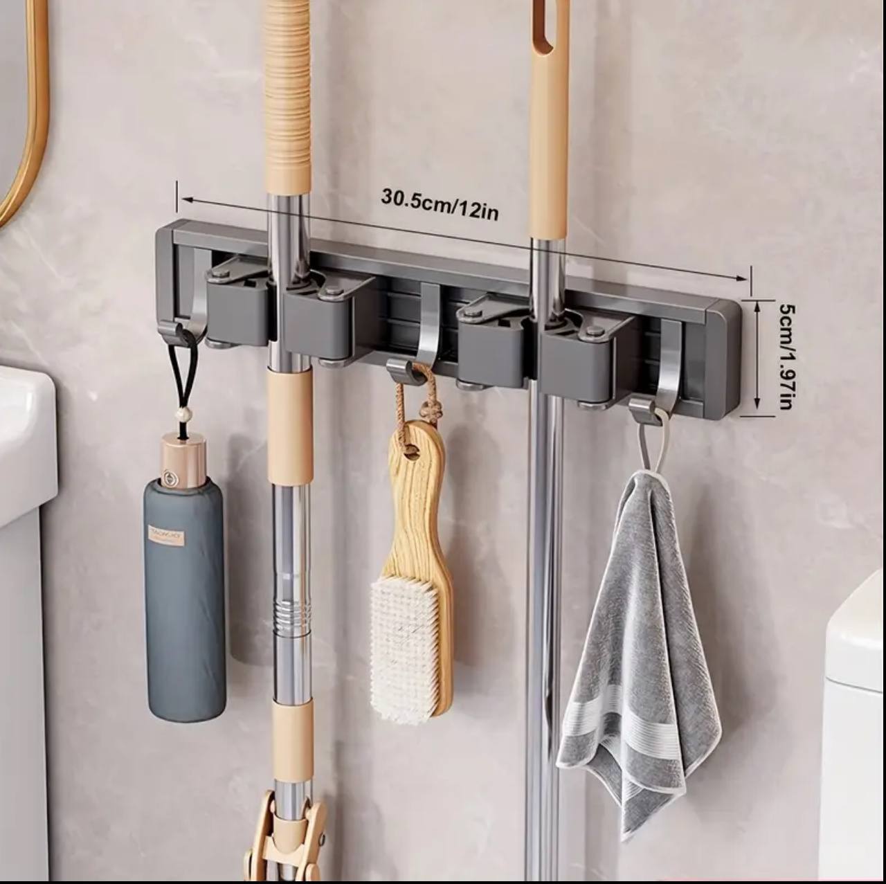 Wall Mounted Mop Holder