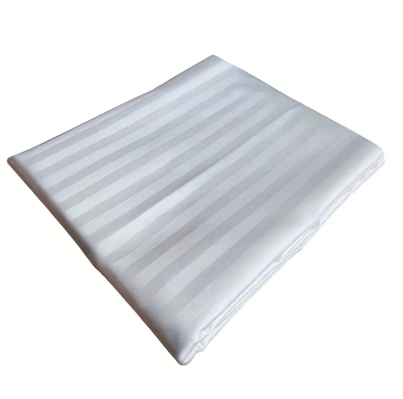 White striped bedsheets