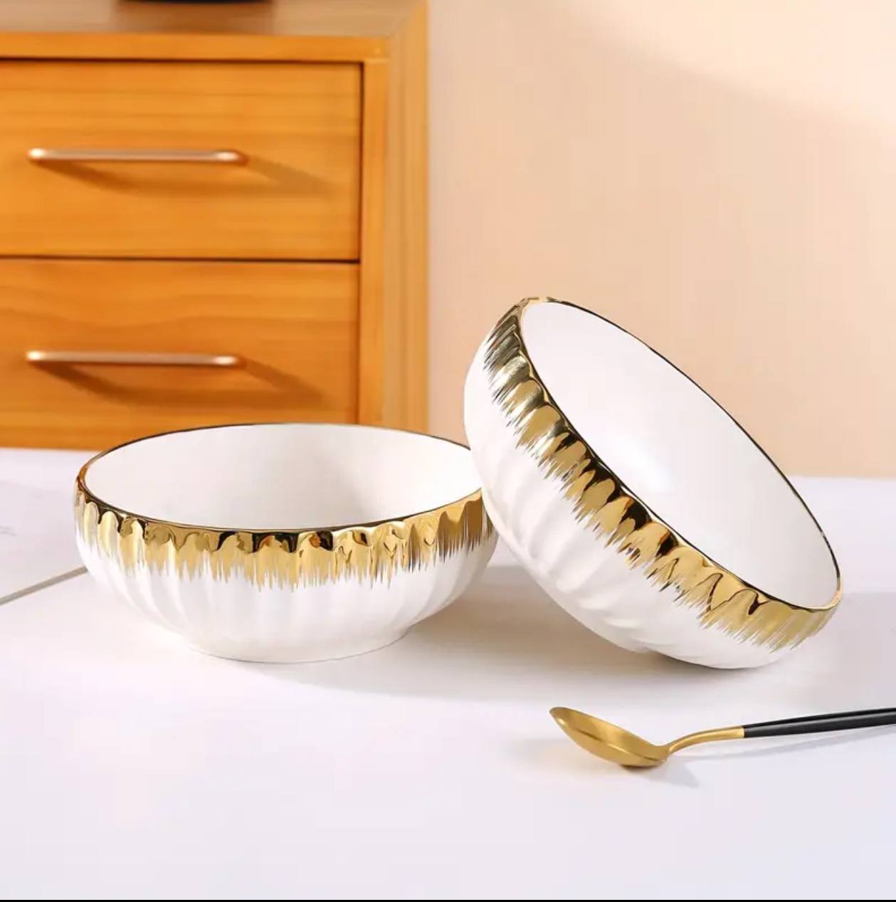 6pc Porcelain shell bowl