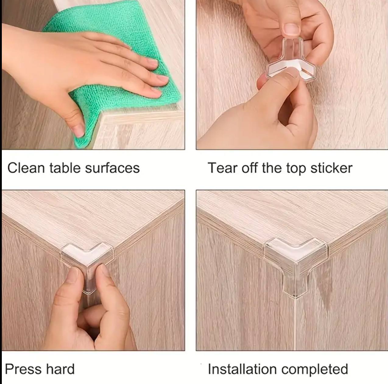4pc Baby proofing furniture corner protectors