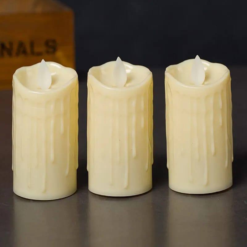 3in 1 Flameless, smokeless, environmentally friendly, swinging flame candle
