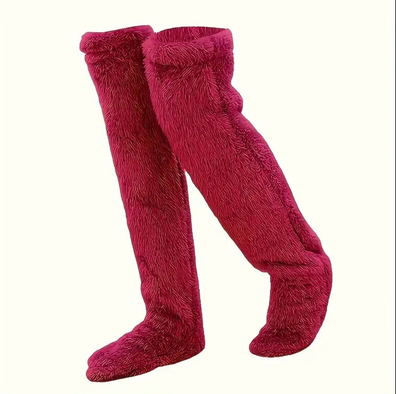 Warm long  winter thermal leg warmers  