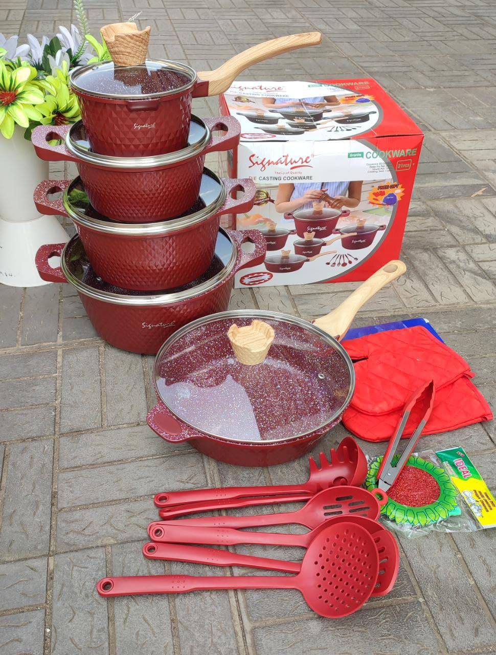 21pcs Signature Cookware Set