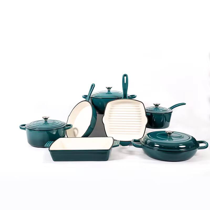 11pcs cast iron cookware