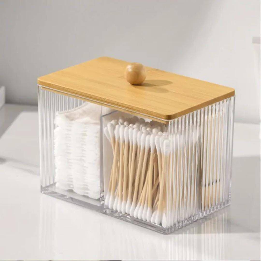 Acrylic Earbuds organizer
With Bamboo cover