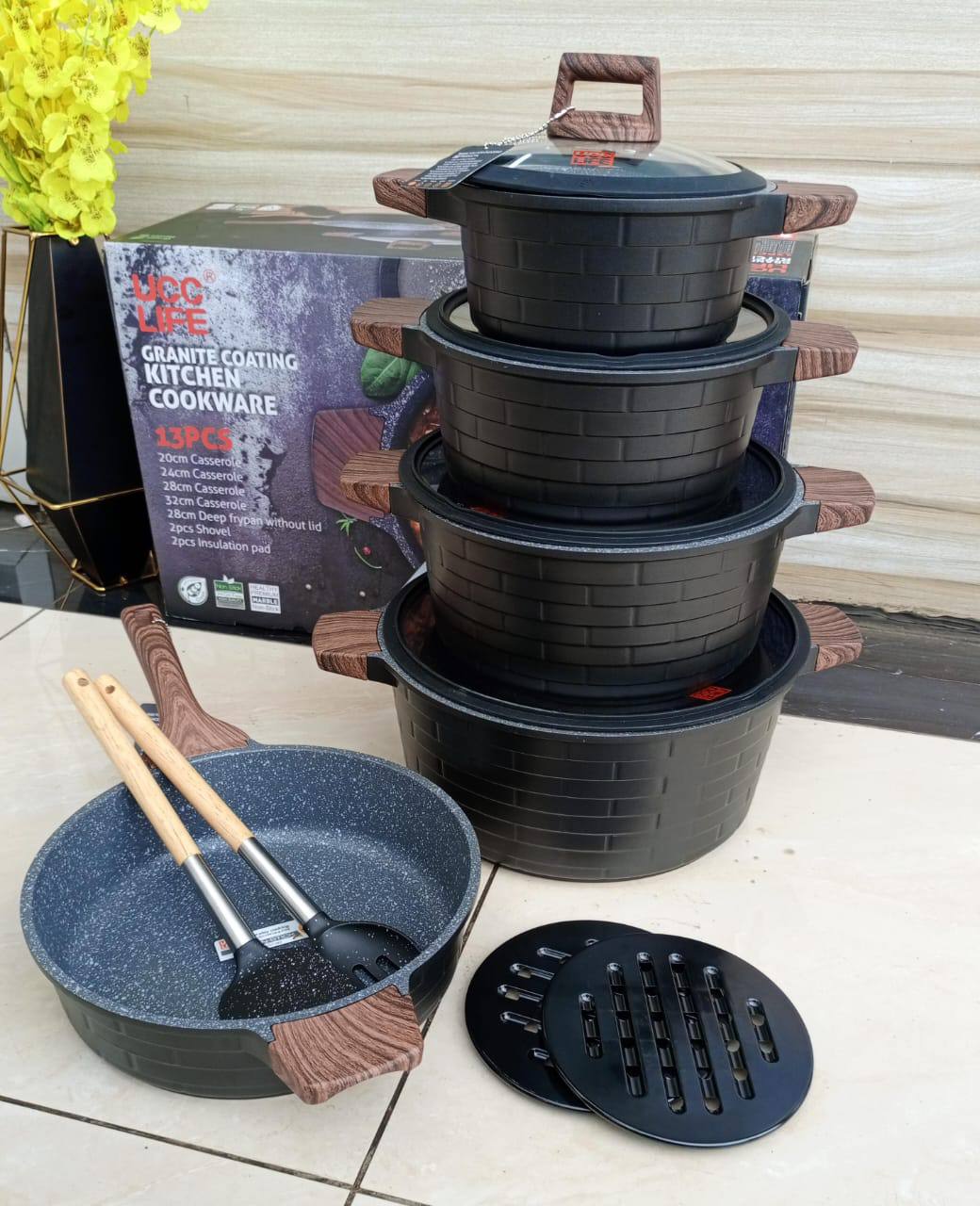 13pcs Granite cookware set