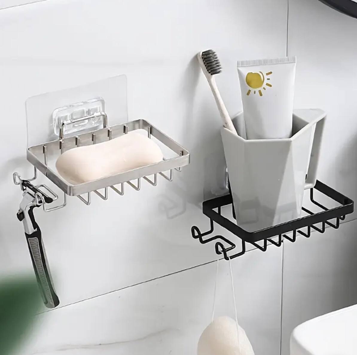 Wall mounted stainless steel soap dish