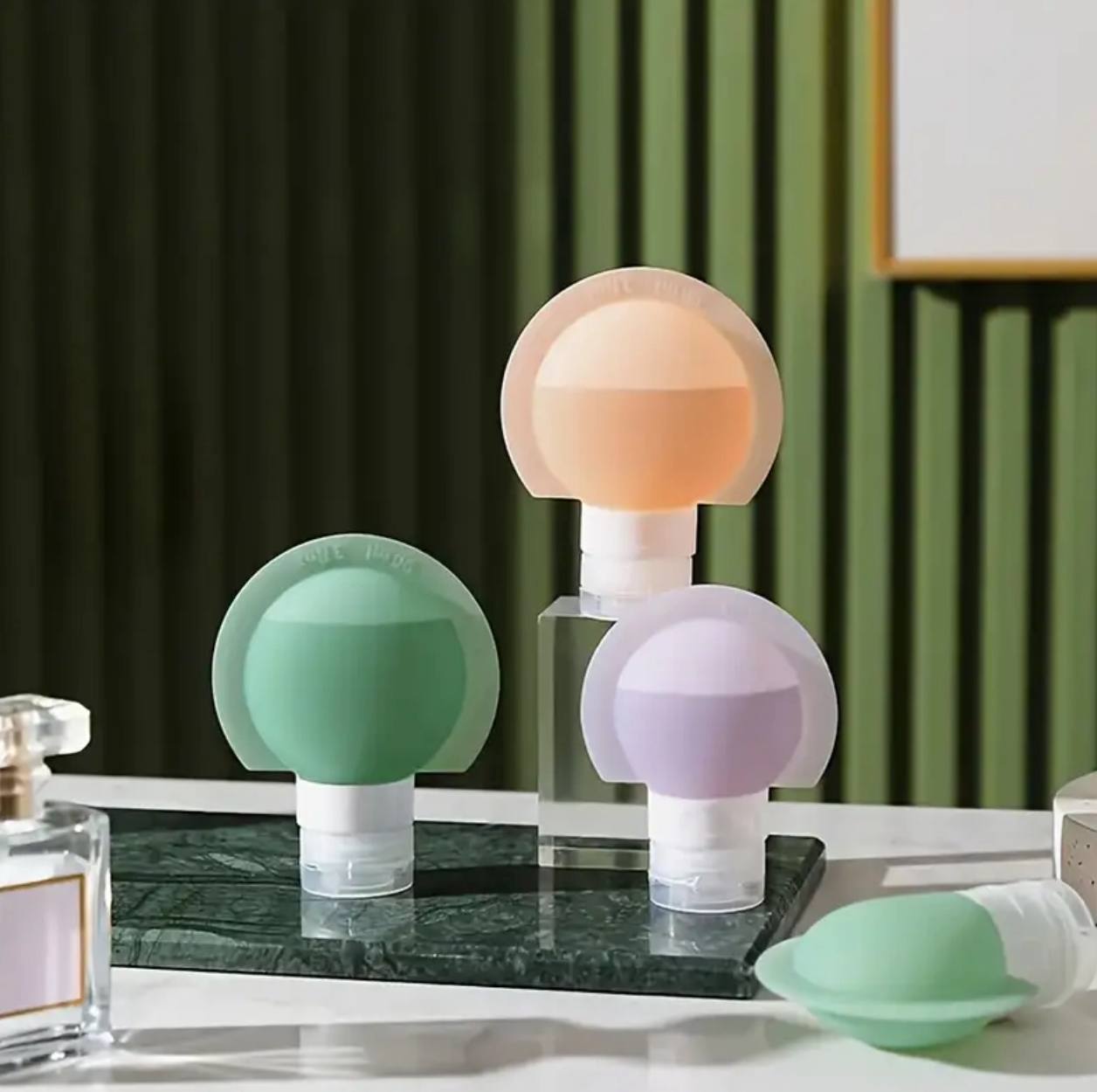 3Pcs/Set Silicone Bottle Lotion Container