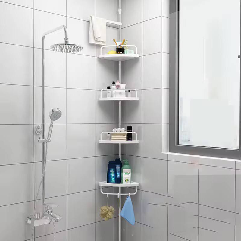 4 Tier Adjustable Telescopic Multi-Corner Shelf Organiser