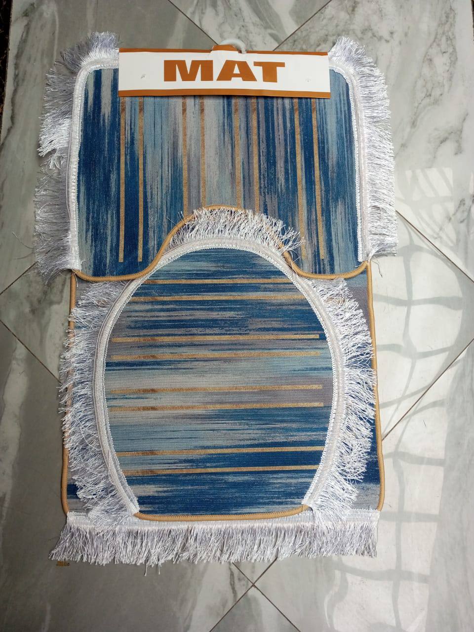 3 Piece Toilet Mat Set