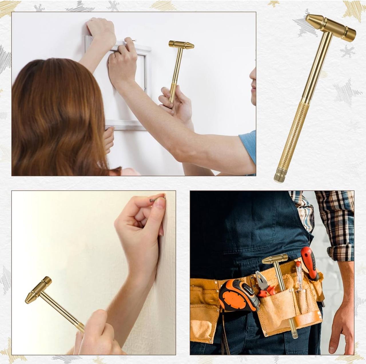 5 in 1 Multifunction Mini Hammer and Screwdriver Hand Tools Set