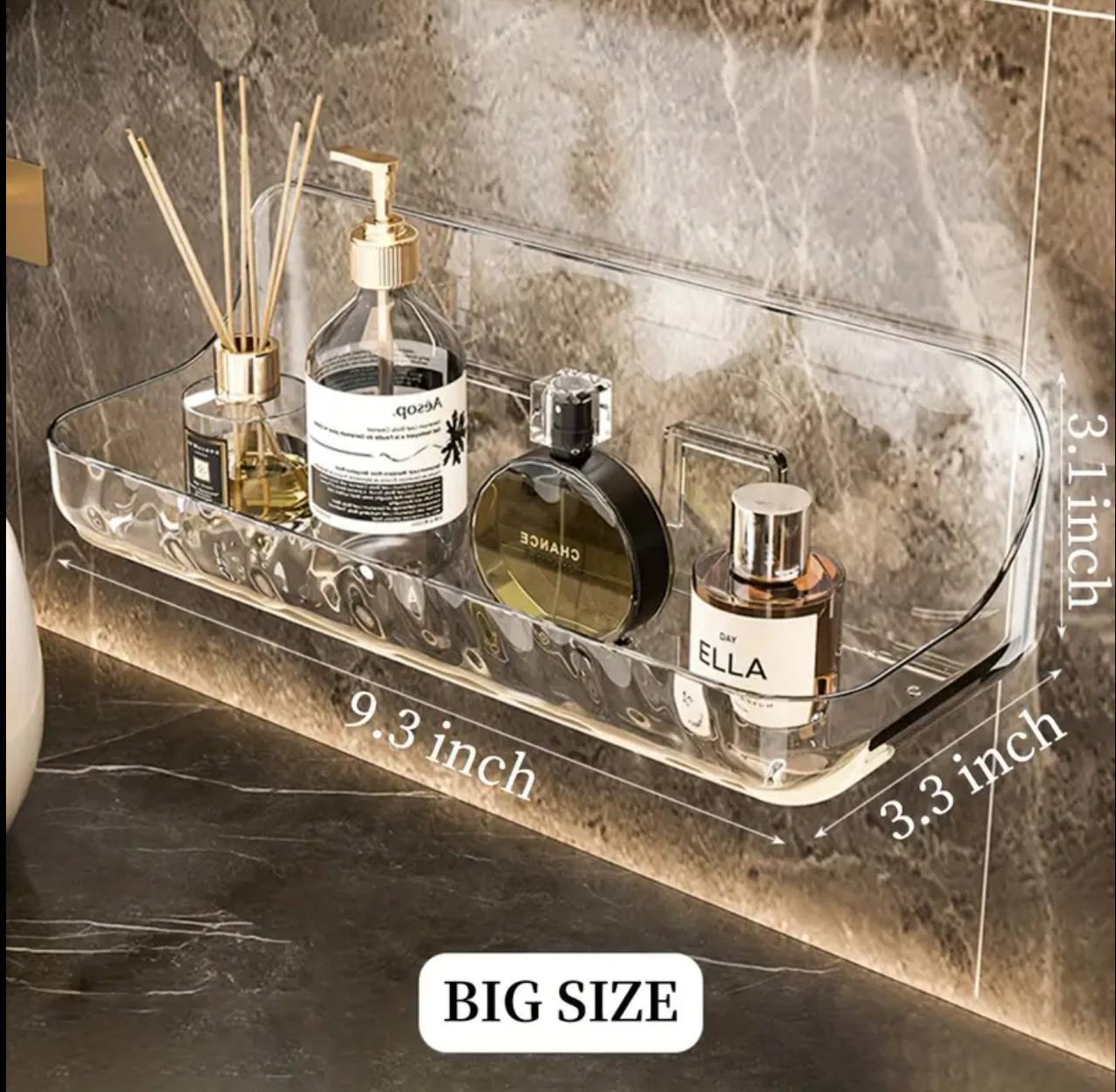 Acrylic Wall-Mounted Shelf