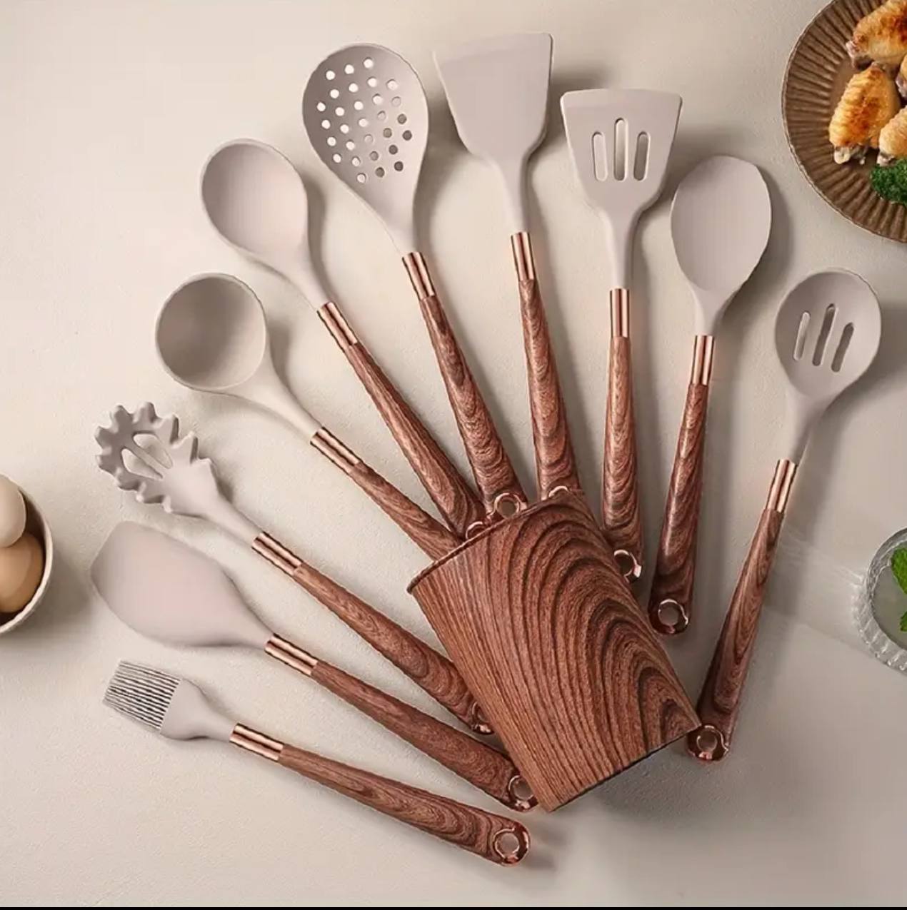 11pcs silicone spoon set
