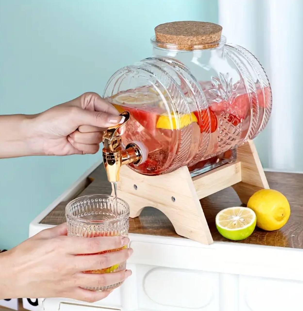 5l Wine barrel beverage dispenser