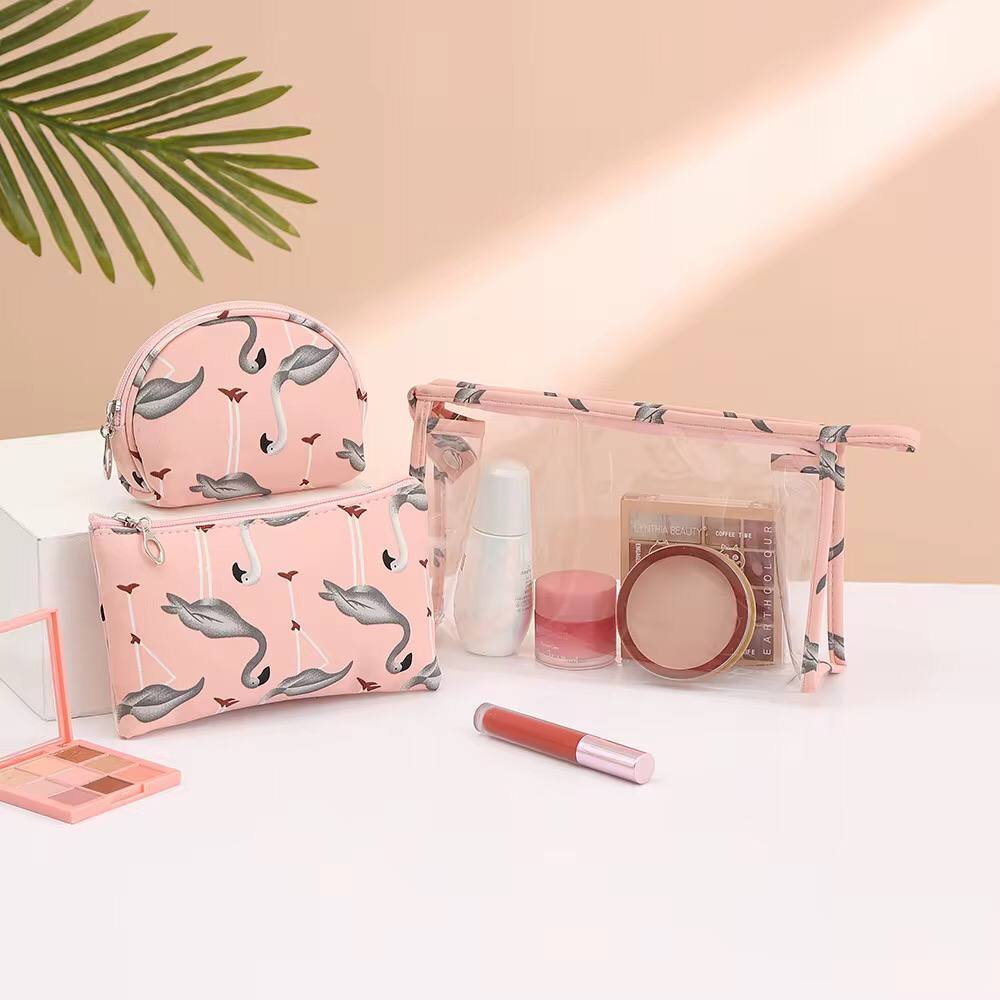 3 pcs women's waterproof cosmetic bag set / toiletry storage bags/ pouches