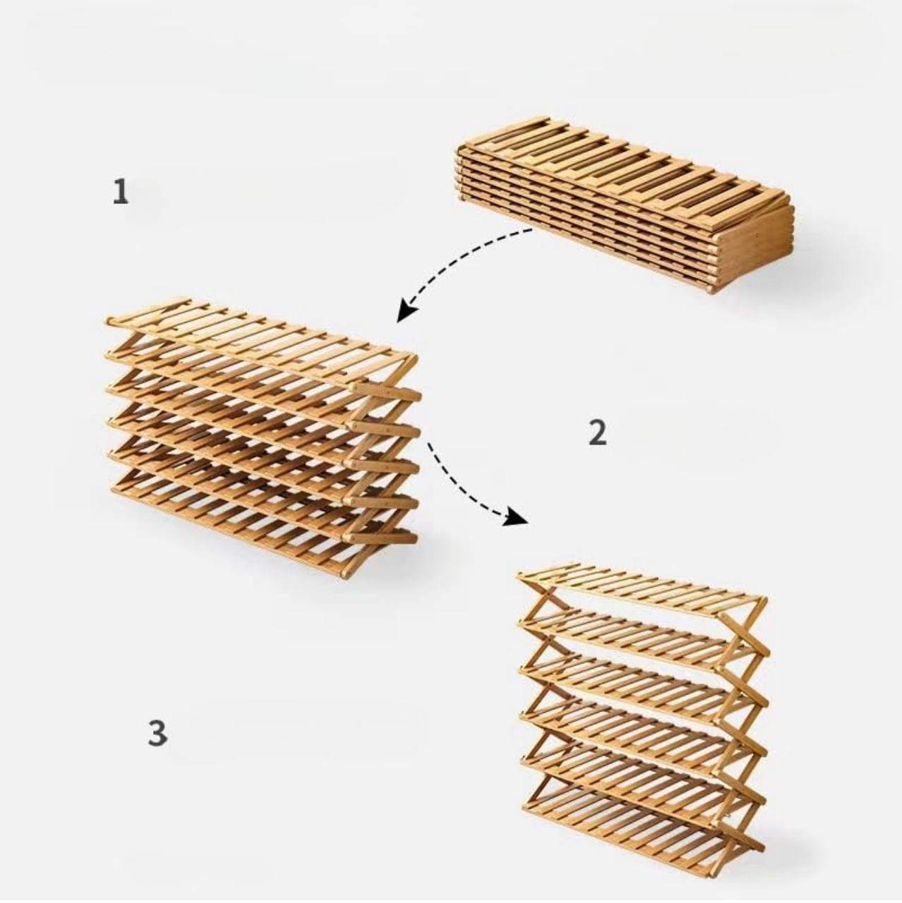 4 Tier Stackable Shoe Rack.