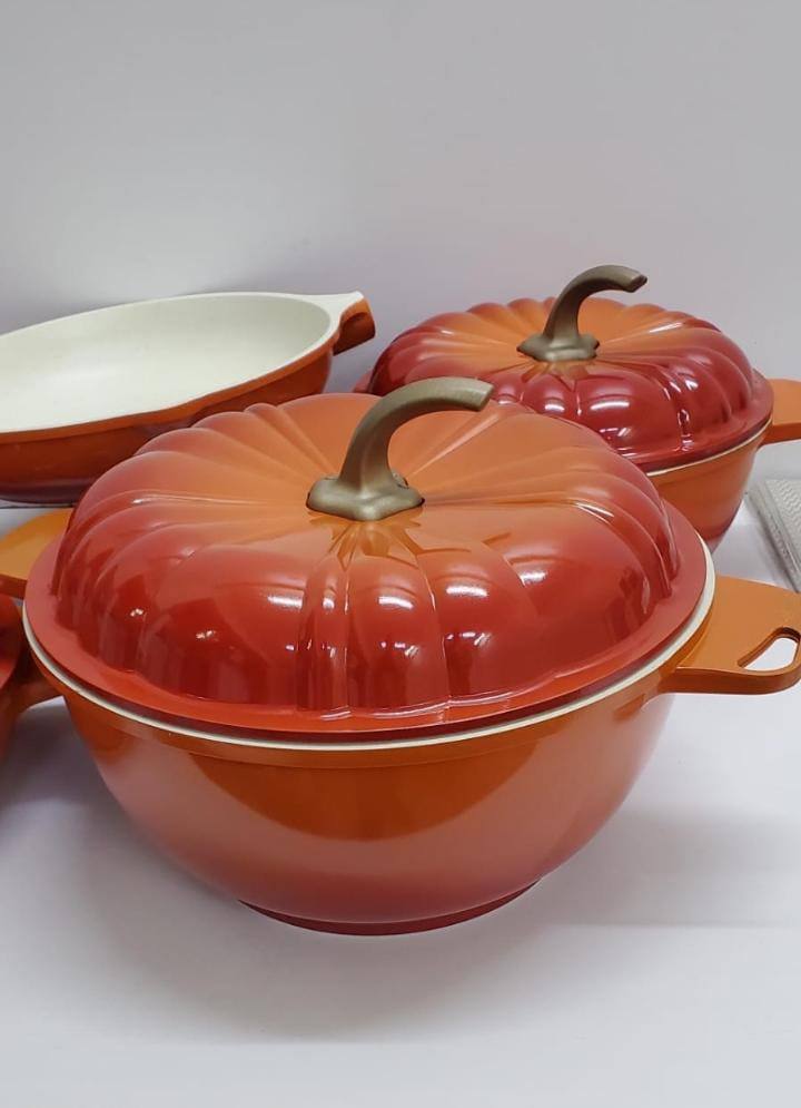 9PCS USFE PUMPKIN Granite cookware set
