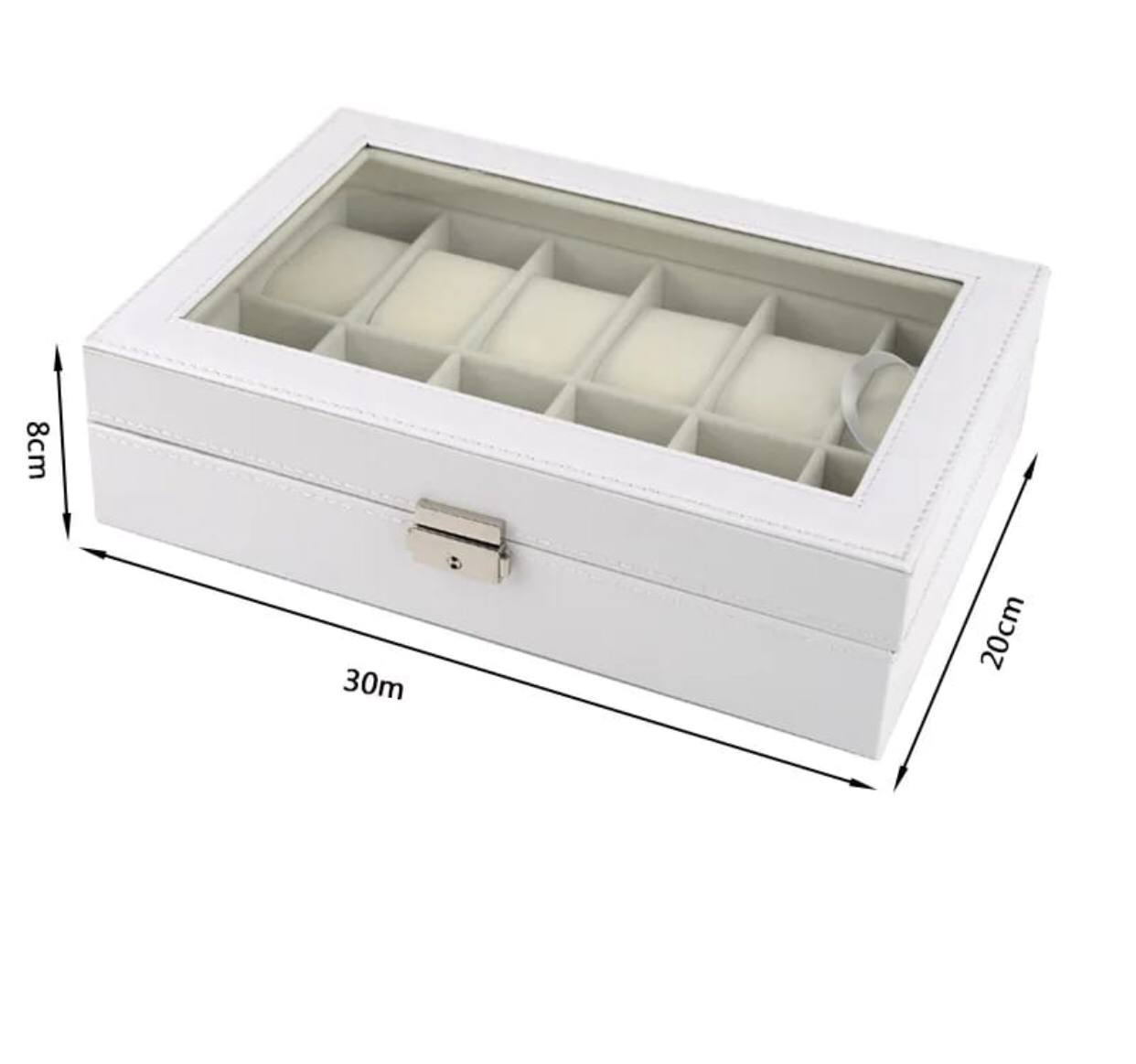 12 slots leather watch organizer