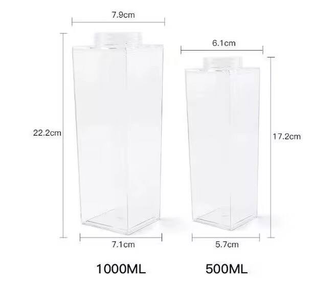 1L acrylic fridge bottle