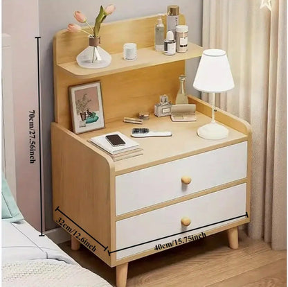 Bedside table with 2 drawers
