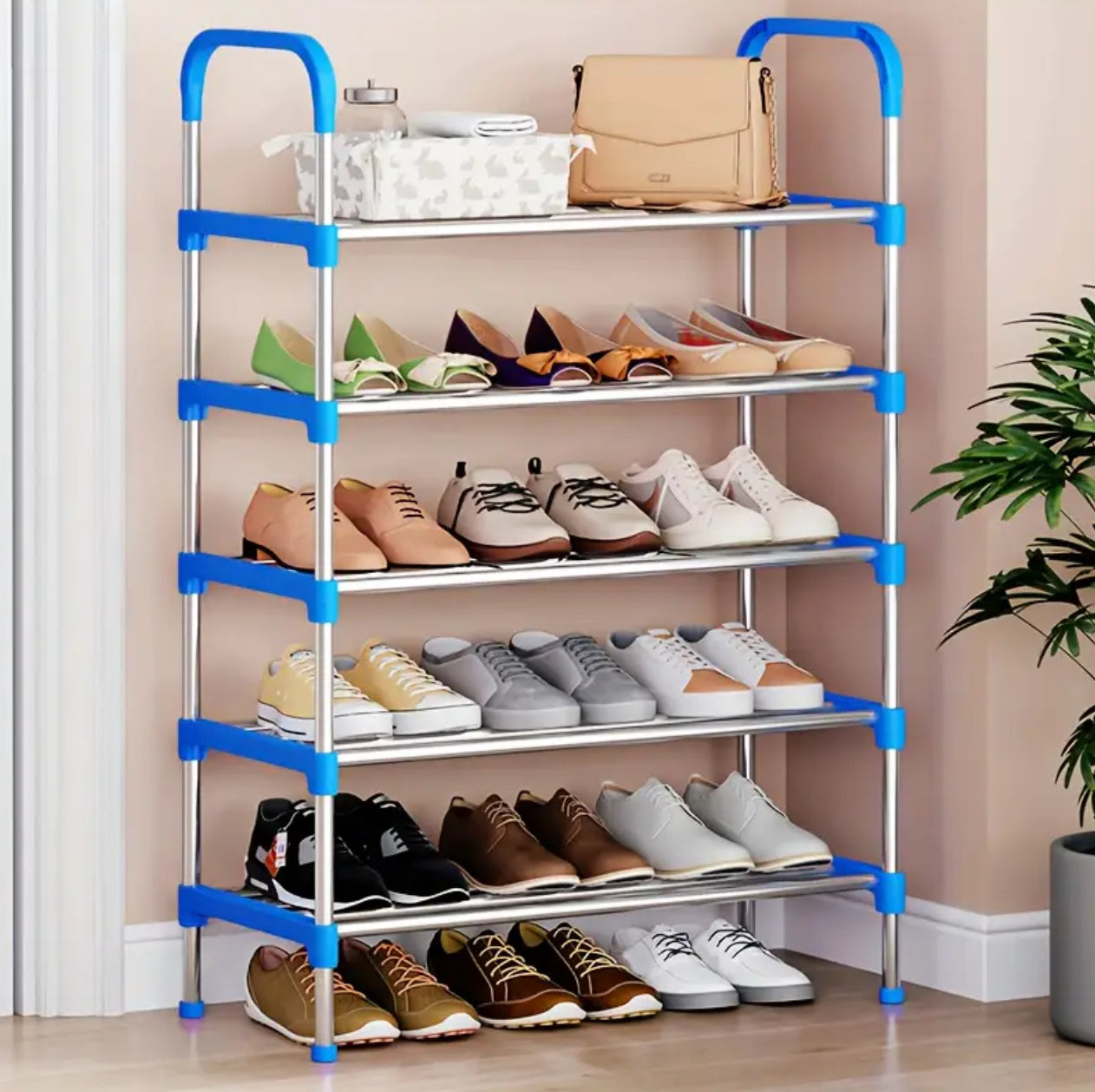 Portable Shoe Rack 26 pairs 8 layer
