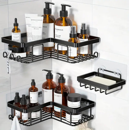 3pcs set  Heavy-duty Shower caddy shelf/Bathroom organizer