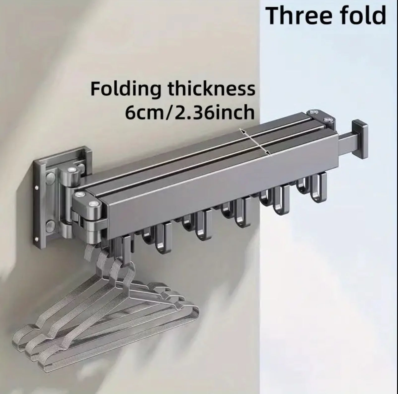 Foldable wall mounted Drying Rack