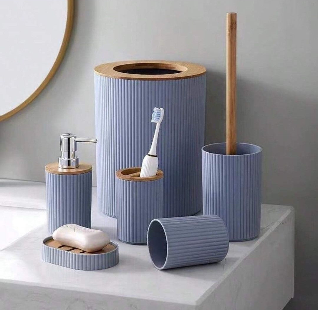 6 in 1 bathroom accessories set