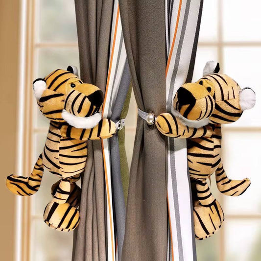 2pc Stuffed Plush Doll Curtain Buckle