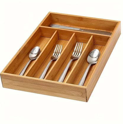 Multifunctional Bamboo drawer organizer