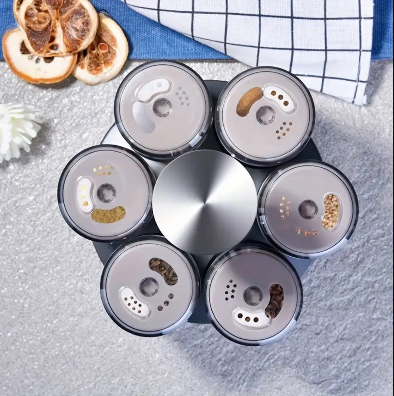 8 in 1 Rotating Spice rack