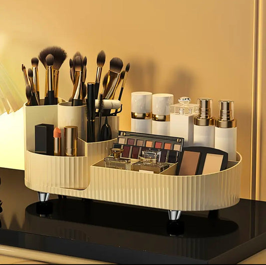 Rotatable cosmetic storage box