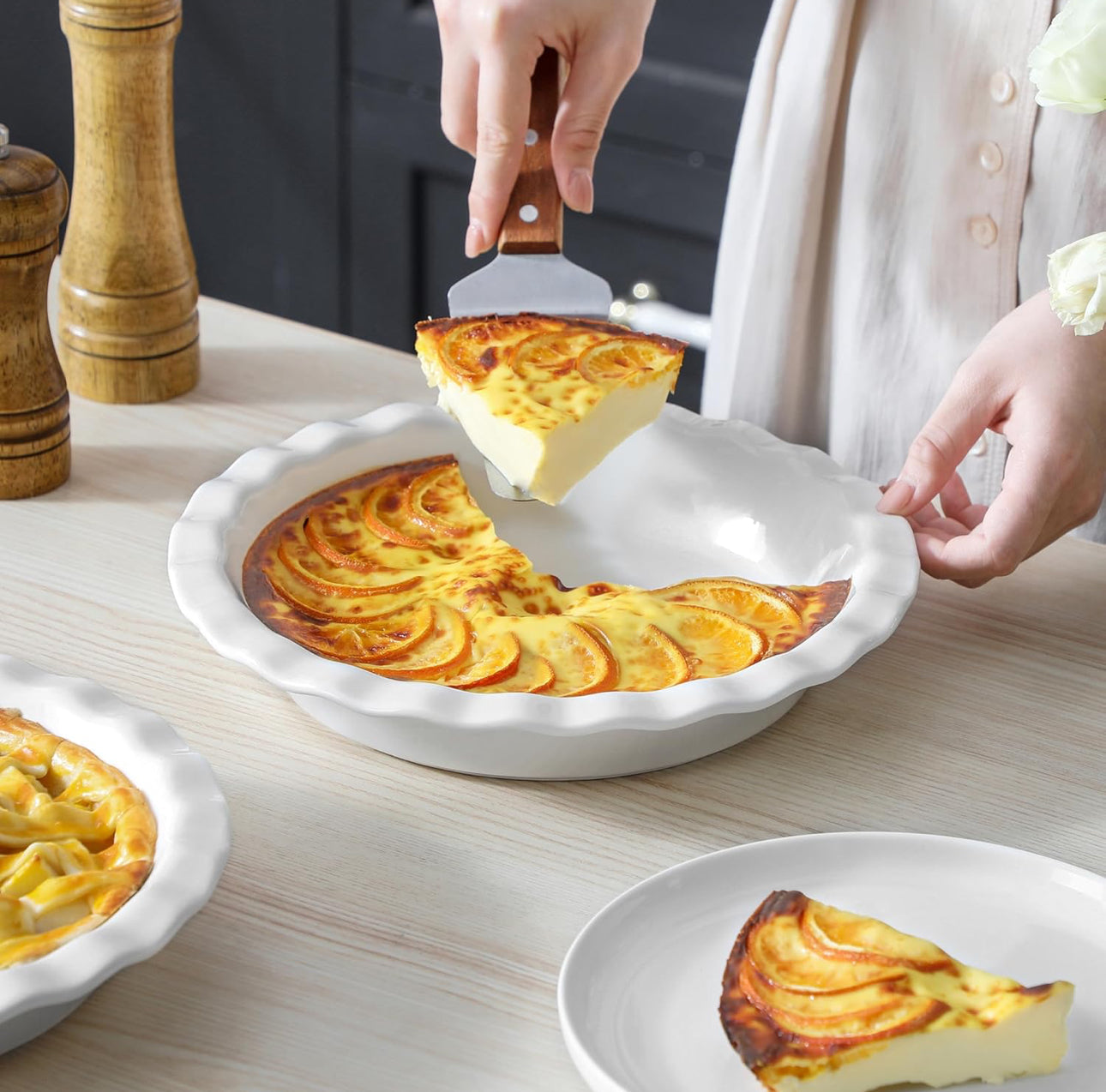 CERAMIC BAKING PIE 12”