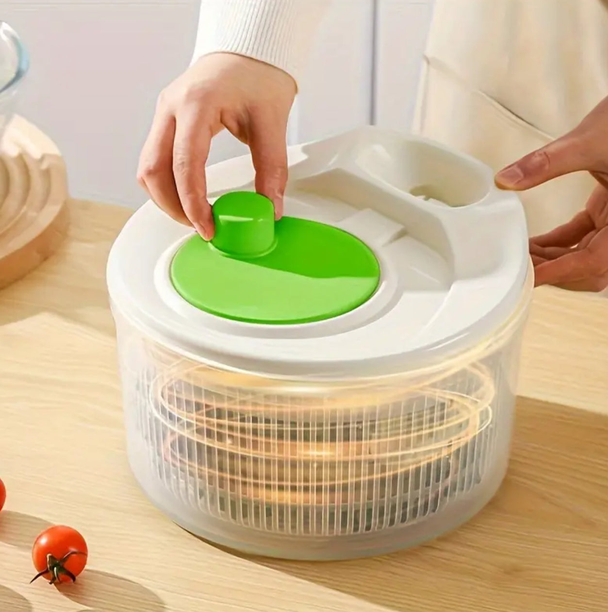 Large 3Ltr Manual Salad Spinner