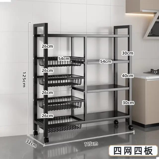multifunctional metallic rack