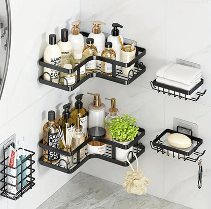 5pcs set triangular Shower caddy shelf/Bathroom organizer